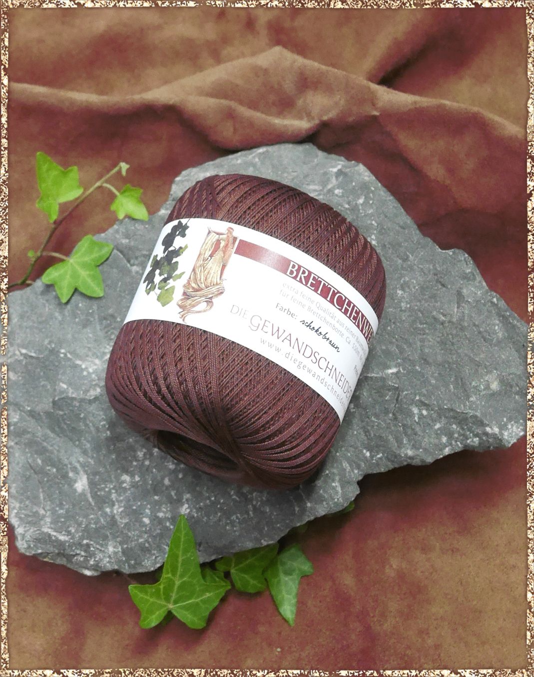 Lion Brand Fishermen's Wool Yarn - Brown Heather