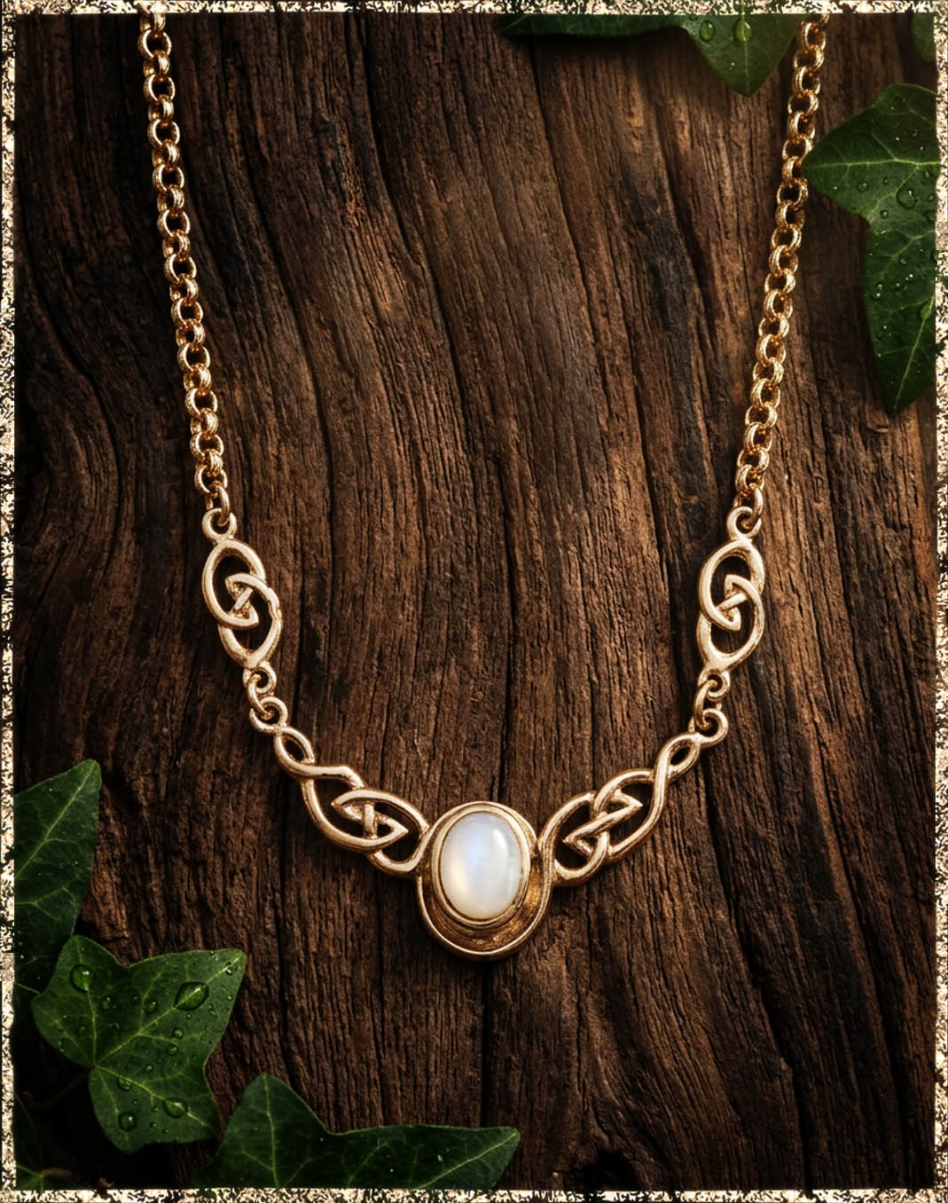 Keltisches Perlmuttcollier
