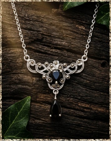 Collier schwarzes Herz
