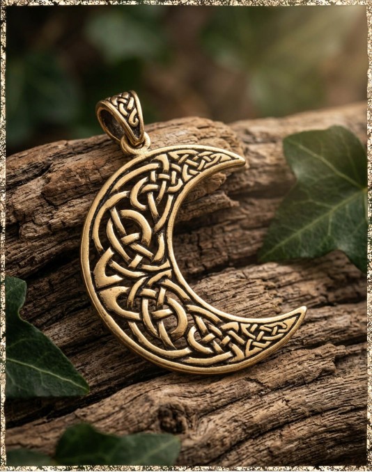 Avalons Mond – Keltisches Mondamulett - Bronze