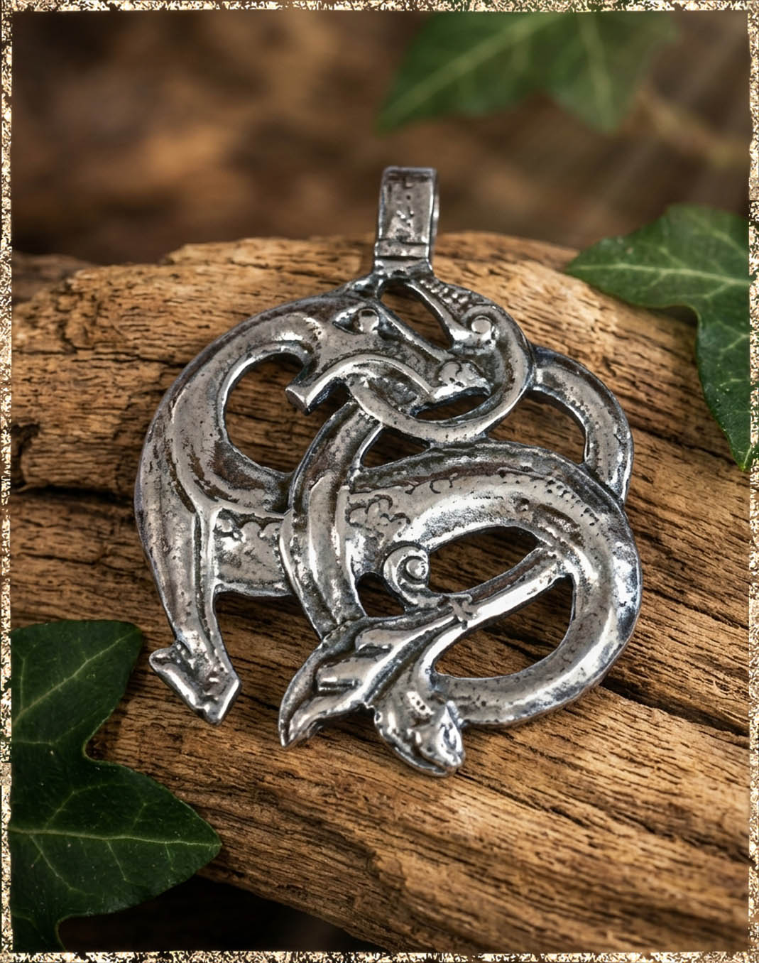 Amulett Drachen (echt Silber)