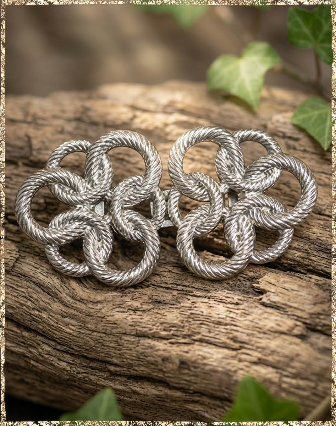 Hakenschließe Ringe groß silber