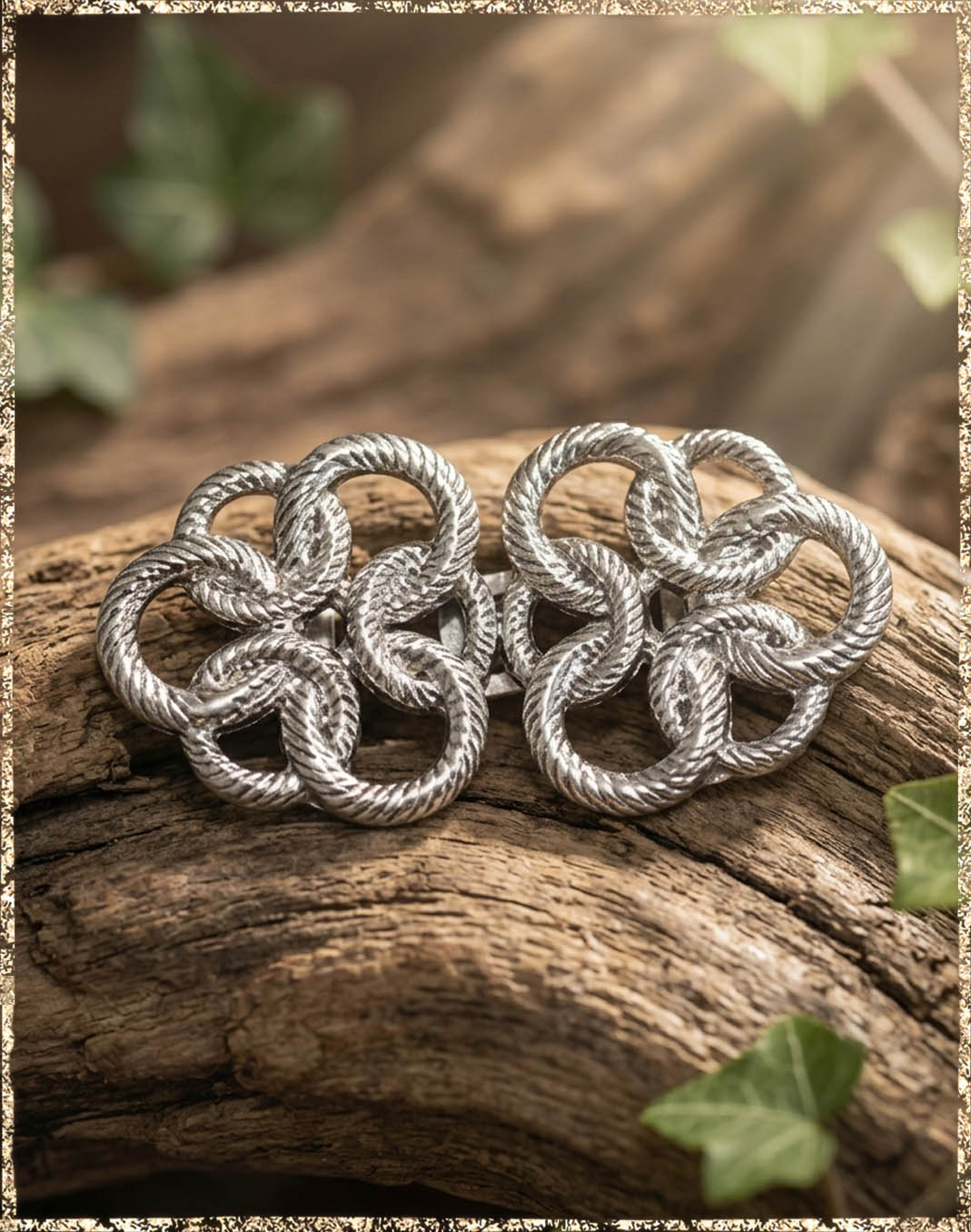 Hakenschließe Ringe mittel silber