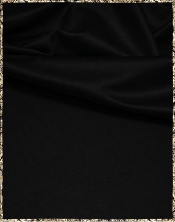 Baumwolle/Seide-Mix tiefschwarz