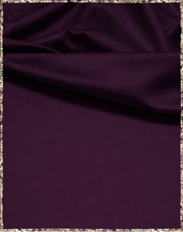 Baumwolle/Seide-Mix aubergine