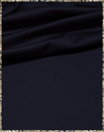 Baumwolle/Seide-Mix marineblau