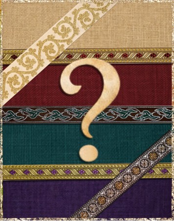 Stoff- & Bortenproben zum Gewand vorab