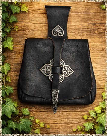 Birkatasche schwarz silber